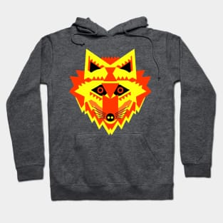 Red Fox Face Hoodie